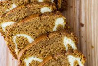 Cream Cheese Swirled Pumpkin Bread