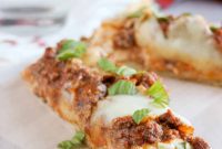 Cheesy Lasagna Pizza Bread