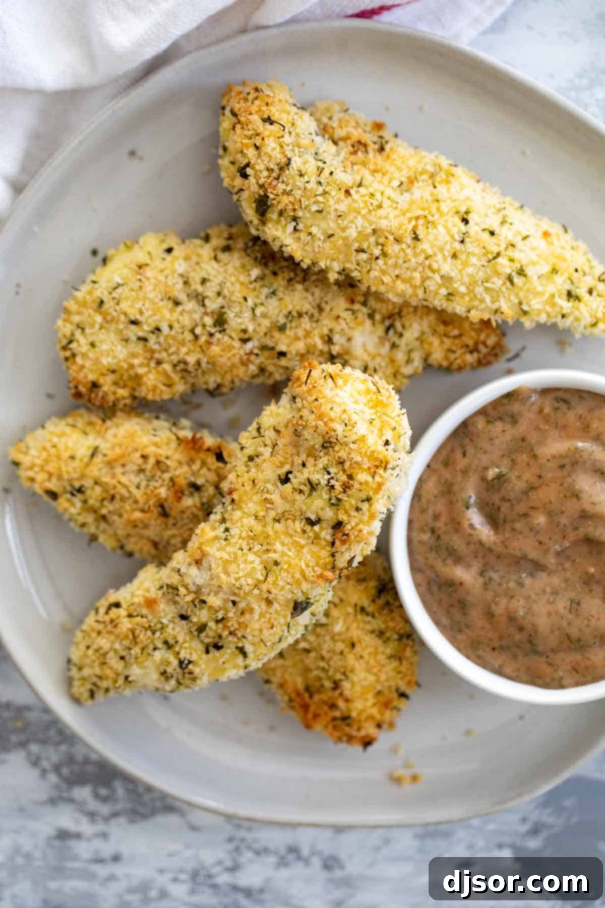 Crispy Ranch Chicken Strips with Zesty Ranch BBQ Dip 1 featured 6095