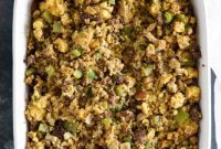 Savory Sausage Cornbread Dressing