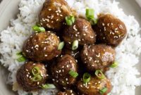 Sticky Teriyaki Meatballs