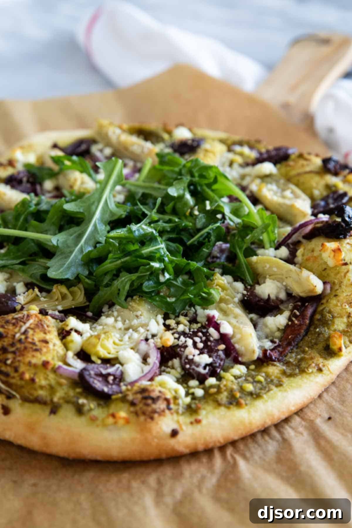 Vibrant Mediterranean Pizza 1 featured 6442