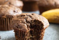 Moist Chocolate Banana Muffins