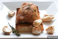 Golden Garlic Roast Chicken