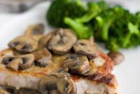 Seared Pork Chops with Tangy Dijon Mushrooms