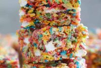 Rainbow Fruity Pebble Squares