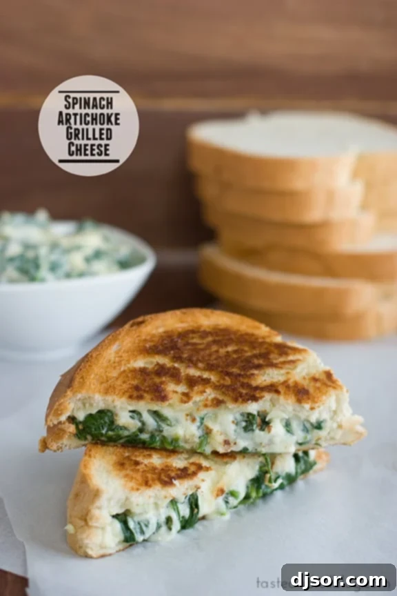 Creamy Spinach Artichoke Grilled Cheese 1 featured 7795