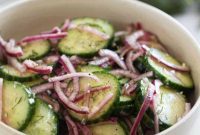 Refreshing Cucumber and Onion Salad