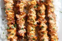 Ultimate Bang Bang Chicken Skewers