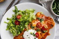 Cheesy Beef Enchilada Bake