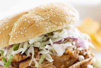 Easy Slow Cooker Teriyaki Chicken Sandwiches