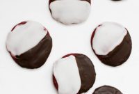 Elegant Red Velvet Black and White Cookies