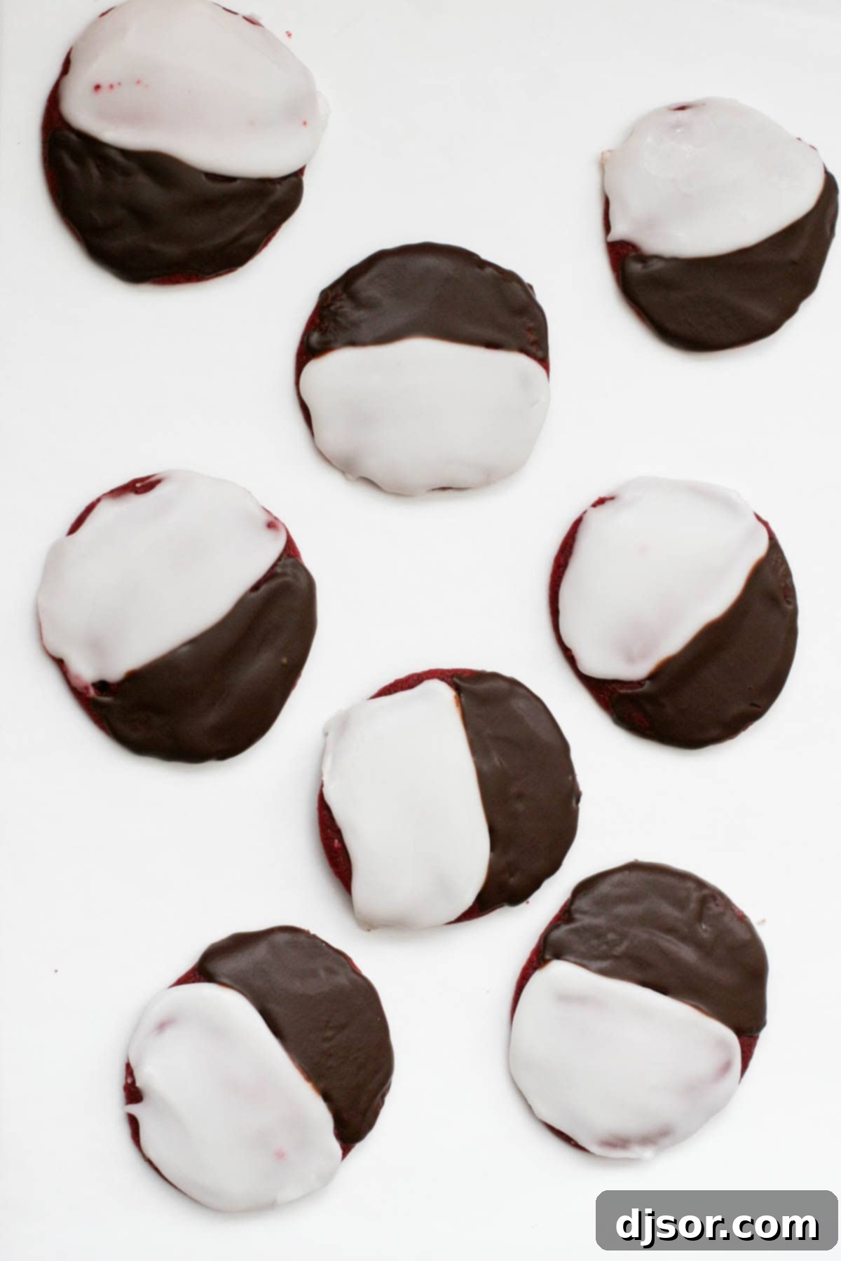 Elegant Red Velvet Black and White Cookies 1 featured 986