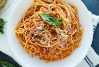 Savory Garlic Spaghetti