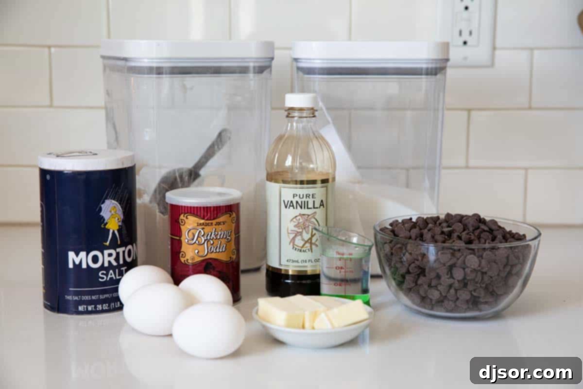 ingredients to make brownies