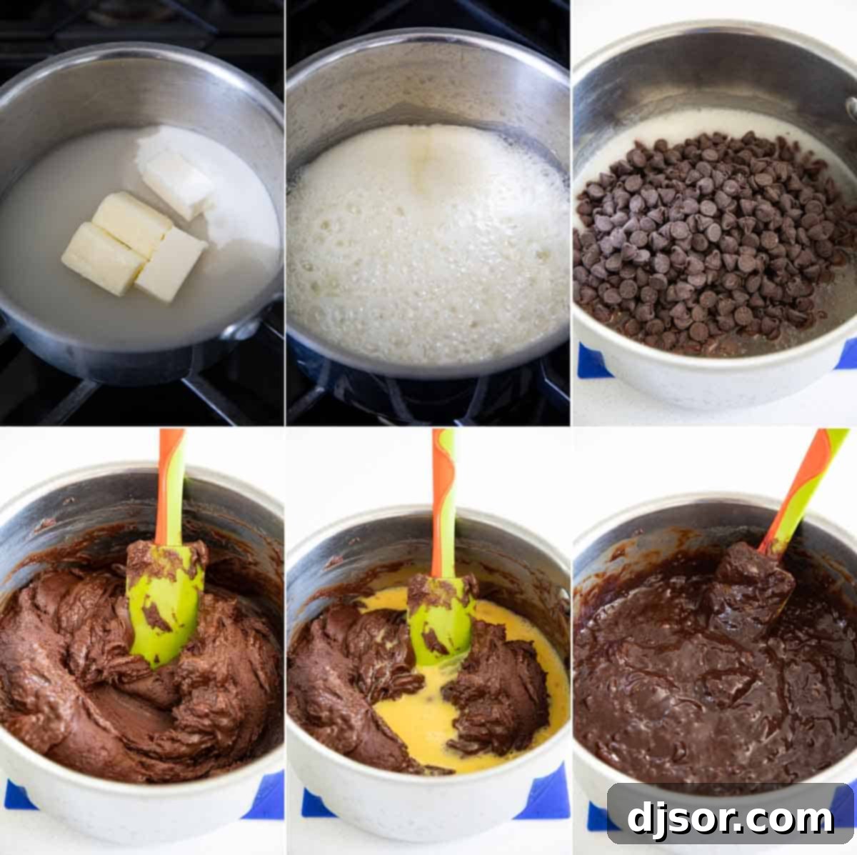 steps to make homemade brownies