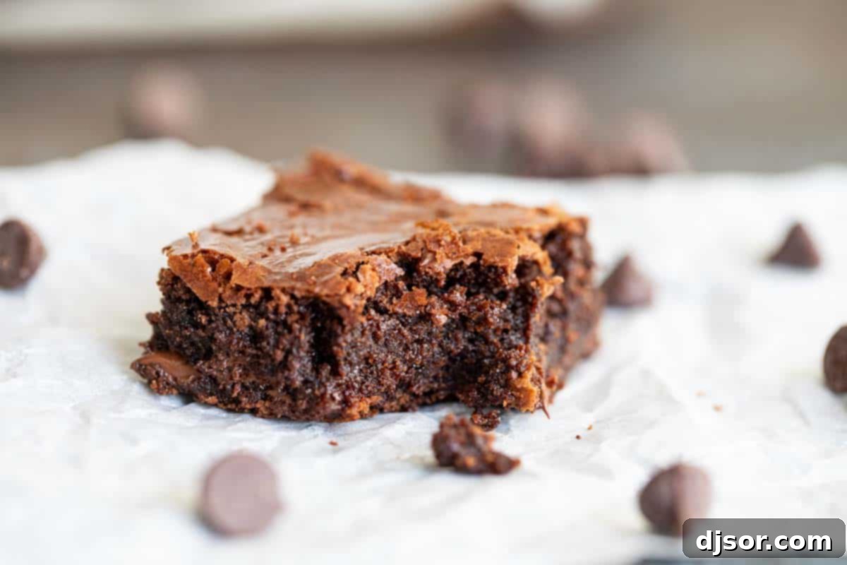 brownie with a bit taken from it