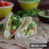 Velvety Cilantro Chile Chicken Tacos 5 chicken tacos with cilantro and chiles