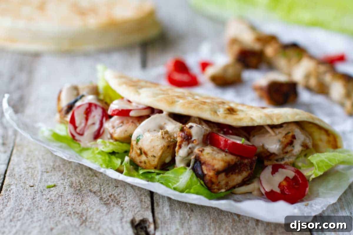 Grilled chicken flatbread sandwiches with fresh vegetables