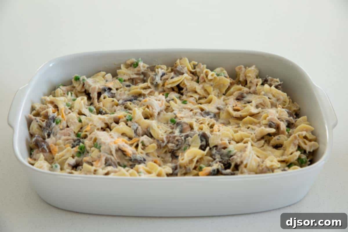 Tuna Casserole in a Dish