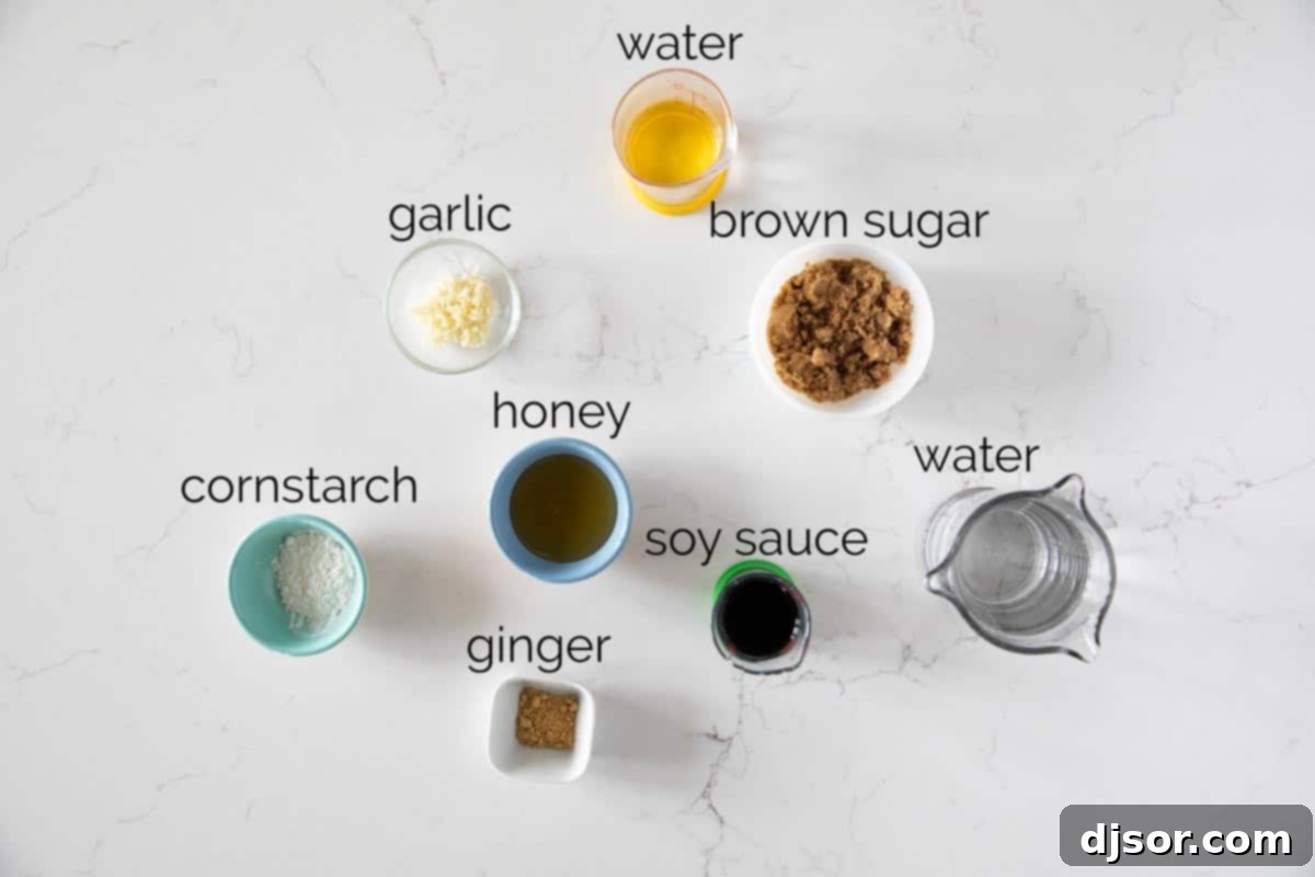 An easy homemade teriyaki sauce recipe made from pantry staples. This sauce is bold and thick and is great as a marinade or as a sauce served with your favorite meats or vegetables. ingredients for homemade teriyaki sauce