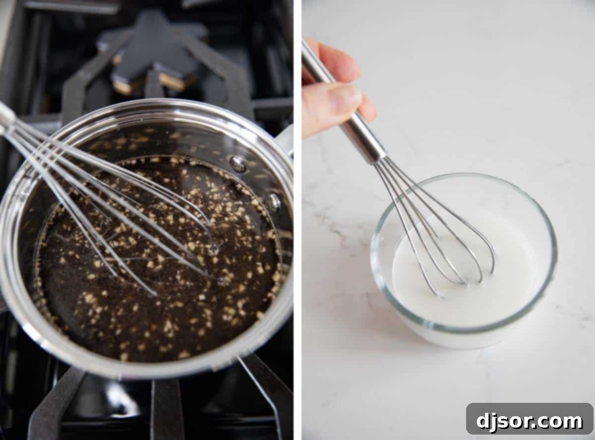 An easy homemade teriyaki sauce recipe made from pantry staples. This sauce is bold and thick and is great as a marinade or as a sauce served with your favorite meats or vegetables. making homemade teriyaki sauce