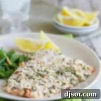 Close-up of baked almond crusted salmon fillet
