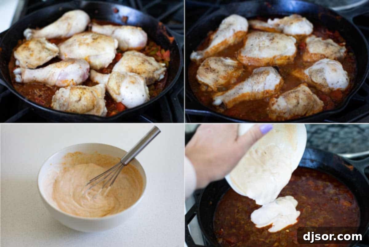 Rich, comforting and flavorful, this Chicken Paprikash is based off of a popular Hungarian recipe. It’s easy enough to make on a weeknight and is loved by both adults and children. cooking chicken paprikash