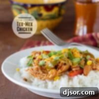 Zesty Slow Cooker Tex-Mex Chicken 2 Slow Cooker Tex-Mex Chicken on Taste and Tell
