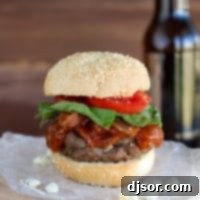 Sweet Heat Chipotle Honey BBQ Burgers 4 Chipotle Honey BBQ Burger with blue cheese stuffed hamburger patty.