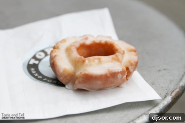 Old Fashioned Doughnut at Top Pot Doughnuts - A classic, perfectly glazed treat