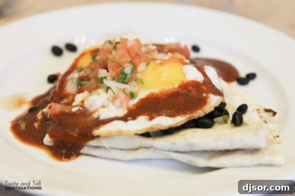 Huevos Rancheros from Lucky Diner - A flavorful and filling breakfast dish, showcasing fresh ingredients