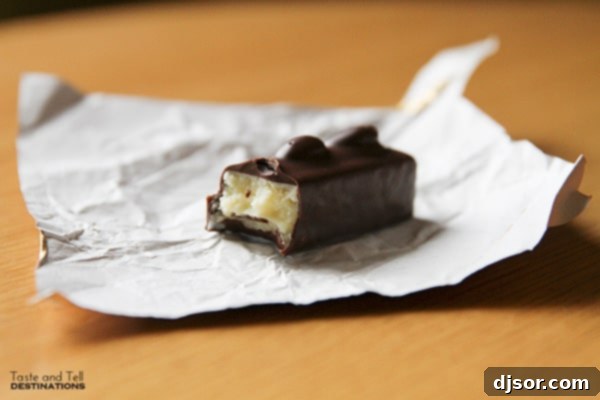 Coconut Gold Bars at Fran's Chocolates - A close-up of the famous gourmet treat, showcasing its golden allure