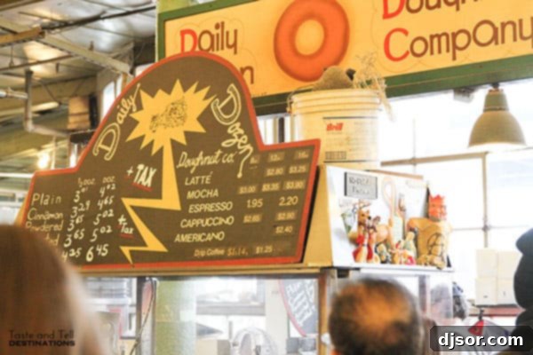 Daily Dozen Doughnuts - Freshly fried mini doughnuts, a beloved snack at Pike Place Market