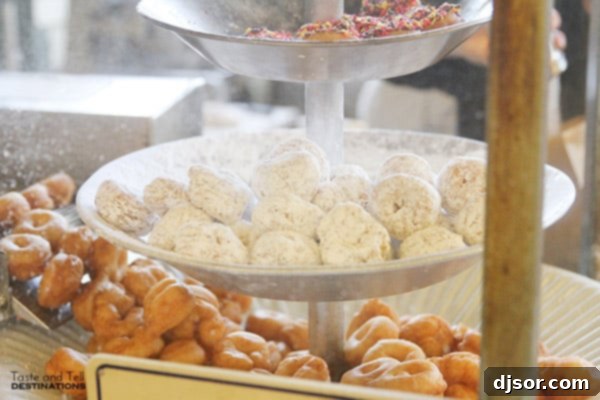 Fresh doughnuts! Daily Dozen Doughnuts - A delicious and warm treat from Seattle's iconic market