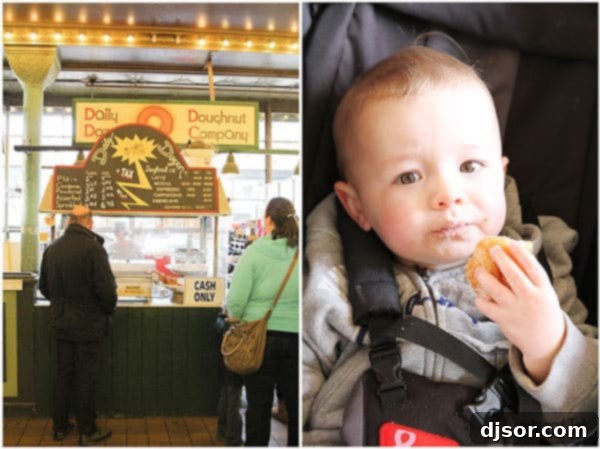 Daily Dozen Doughnuts in Pike Place Market - The bustling stall serving warm, sugary delights