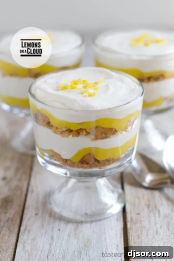 Lemons on a Cloud on Taste and Tell - A Zesty Layered Dessert