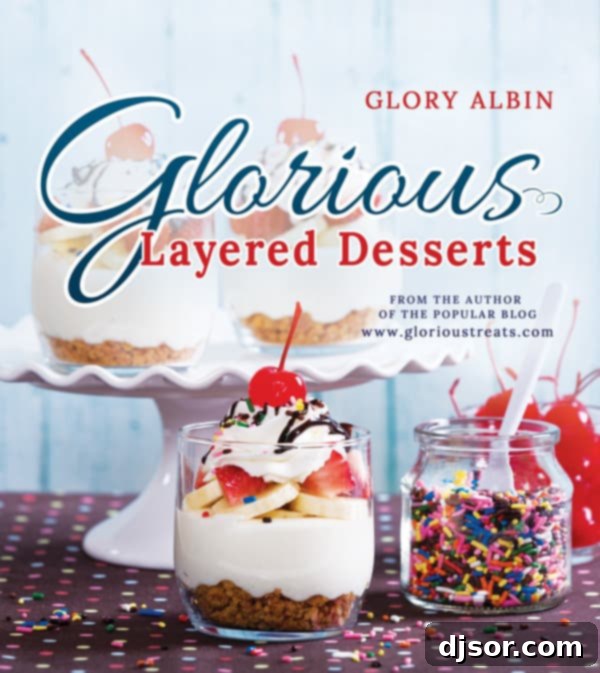 Glorious Layered Desserts by Glory Albin - Cookbook Cover