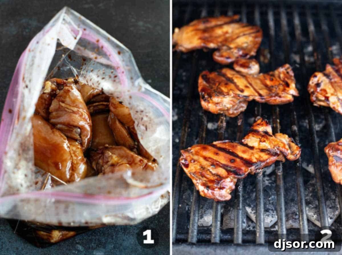 Sticky Honey Soy Glazed Chicken 4 A visual guide showing the simple steps to prepare delicious Honey Soy Chicken.