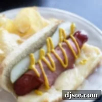 Havana Hot Dogs 8 Cuban Hot Dogs with Swiss cheese, pickles, ham, and mustard.