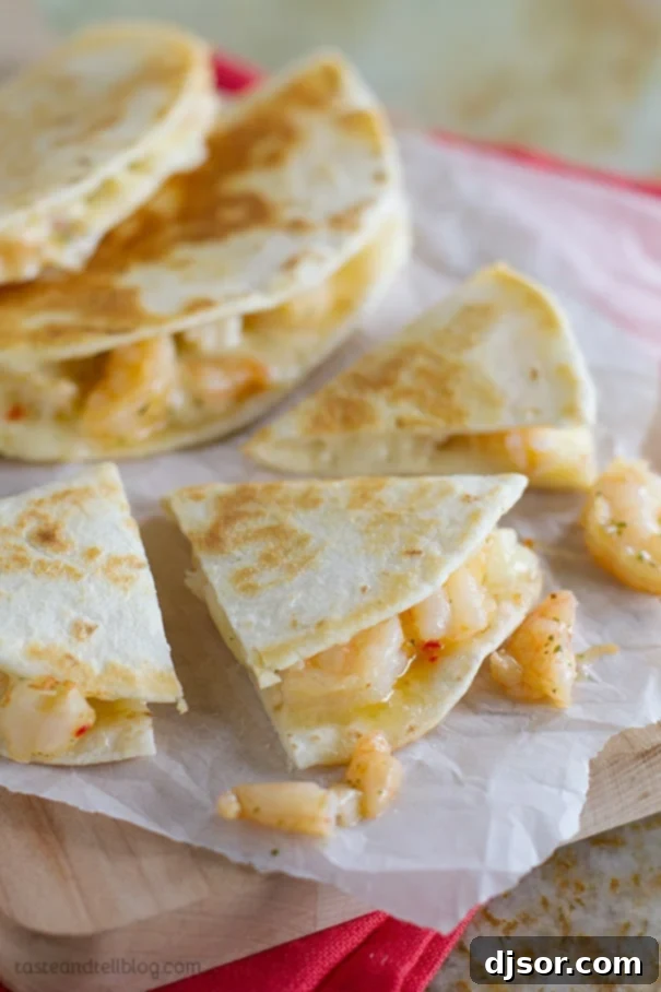 Cheesy Garlic Shrimp Quesadilla 5 Easy Dinner Idea - Shrimp Scampi Quesadilla Recipe