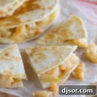 Cheesy Garlic Shrimp Quesadilla 6 Easy Dinner Idea - Shrimp Scampi Quesadilla Recipe