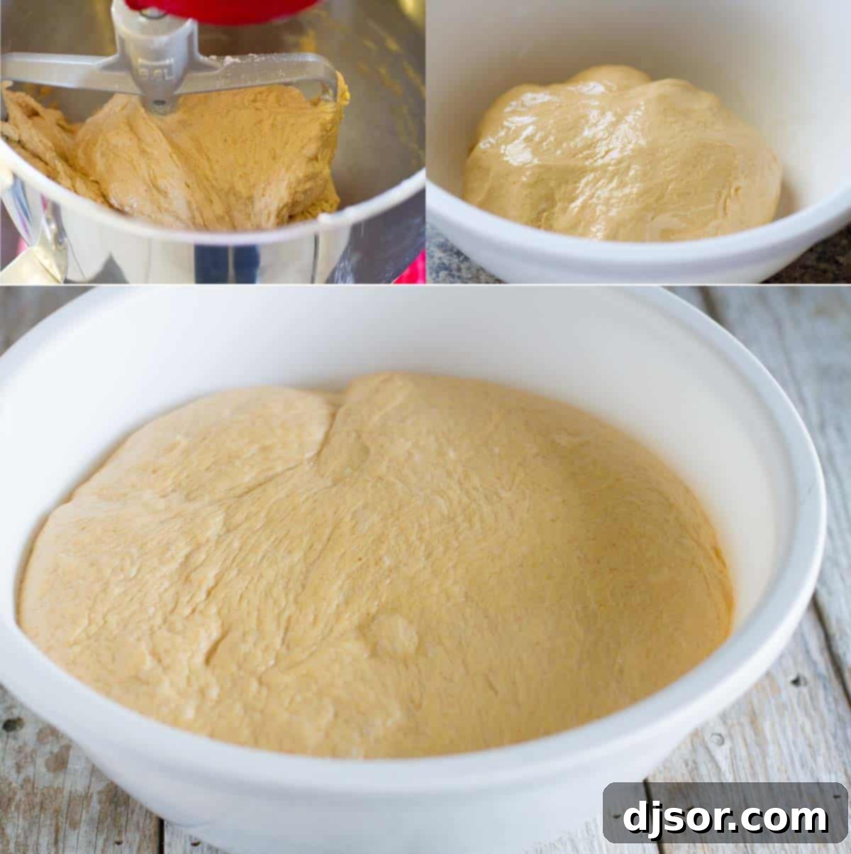 Steps to make dough for Jalapeno Stuffed Taco Soft Pretzel Sticks.