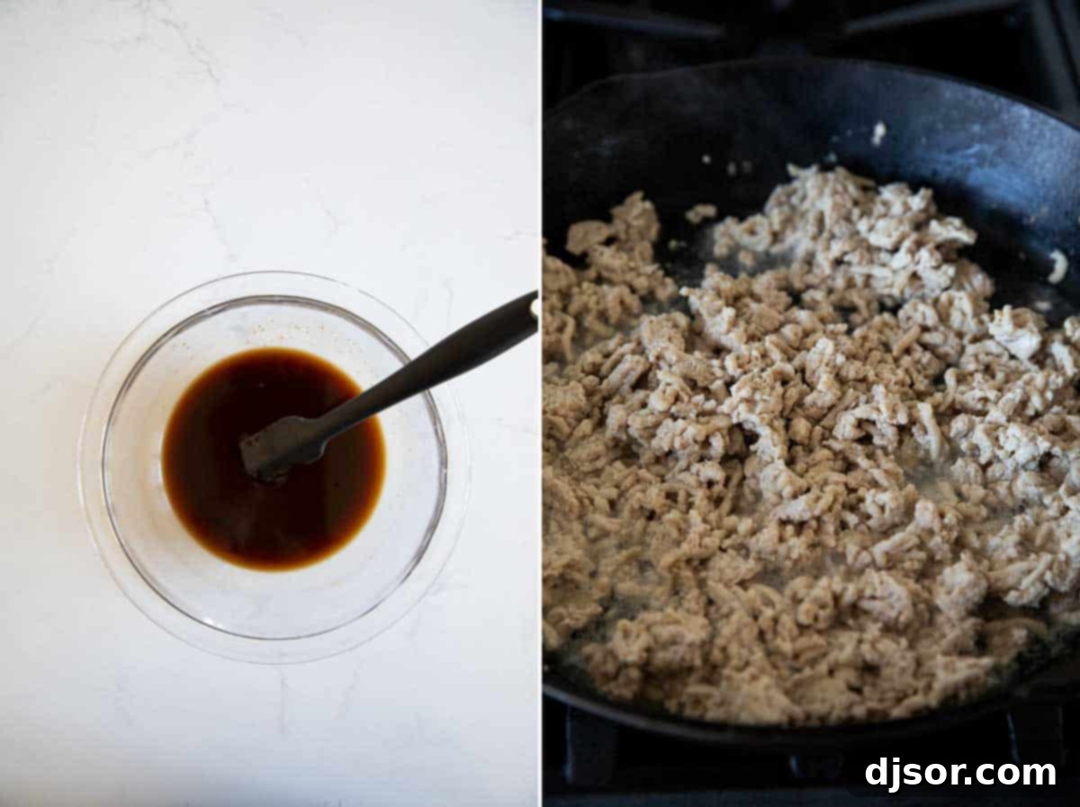 steps to make chicken lettuce wraps