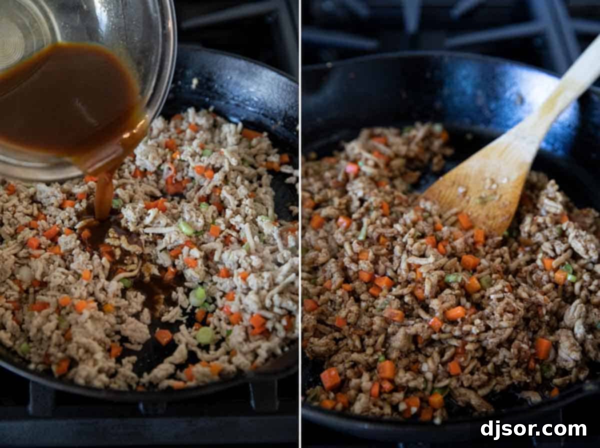 steps to make chicken lettuce wraps