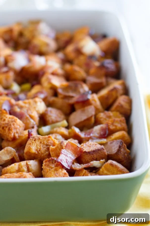 Loaded BBQ Bacon Stuffing 2 Delicious BBQ Bacon Stuffing Recipe for Thanksgiving
