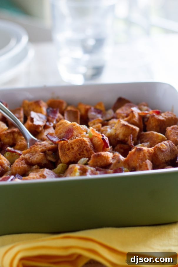 Loaded BBQ Bacon Stuffing 5 BBQ Bacon Stuffing: A Unique Thanksgiving Side Dish