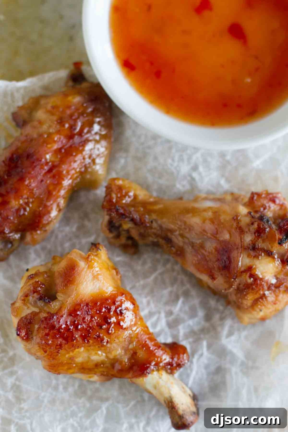 Sweet Thai Chicken Wings Sweet Thai Chicken Wings with dipping sauce