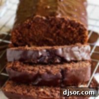 Loaf of Chocolate Pound Cake