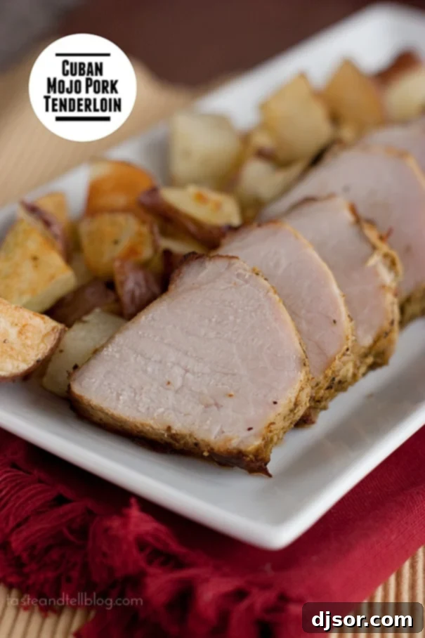 Zesty Cuban Mojo Pork Tenderloin 2 Cuban Mojo Pork Tenderloin - a delicious and easy recipe marinated in citrus and herbs.